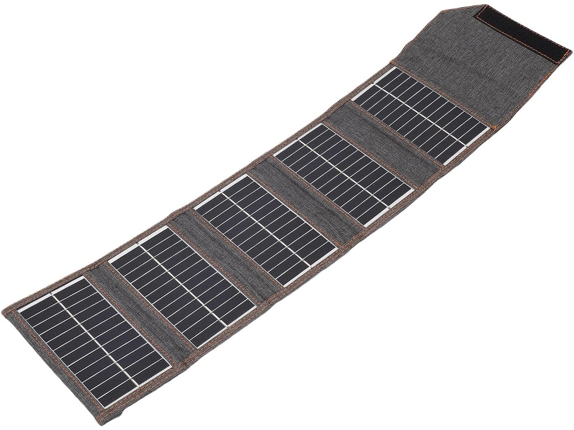 Cargador De Panel Solar Plegable De 10 W Para Exteriores, Compatible Con Tabletas Y Teléfonos Usb.