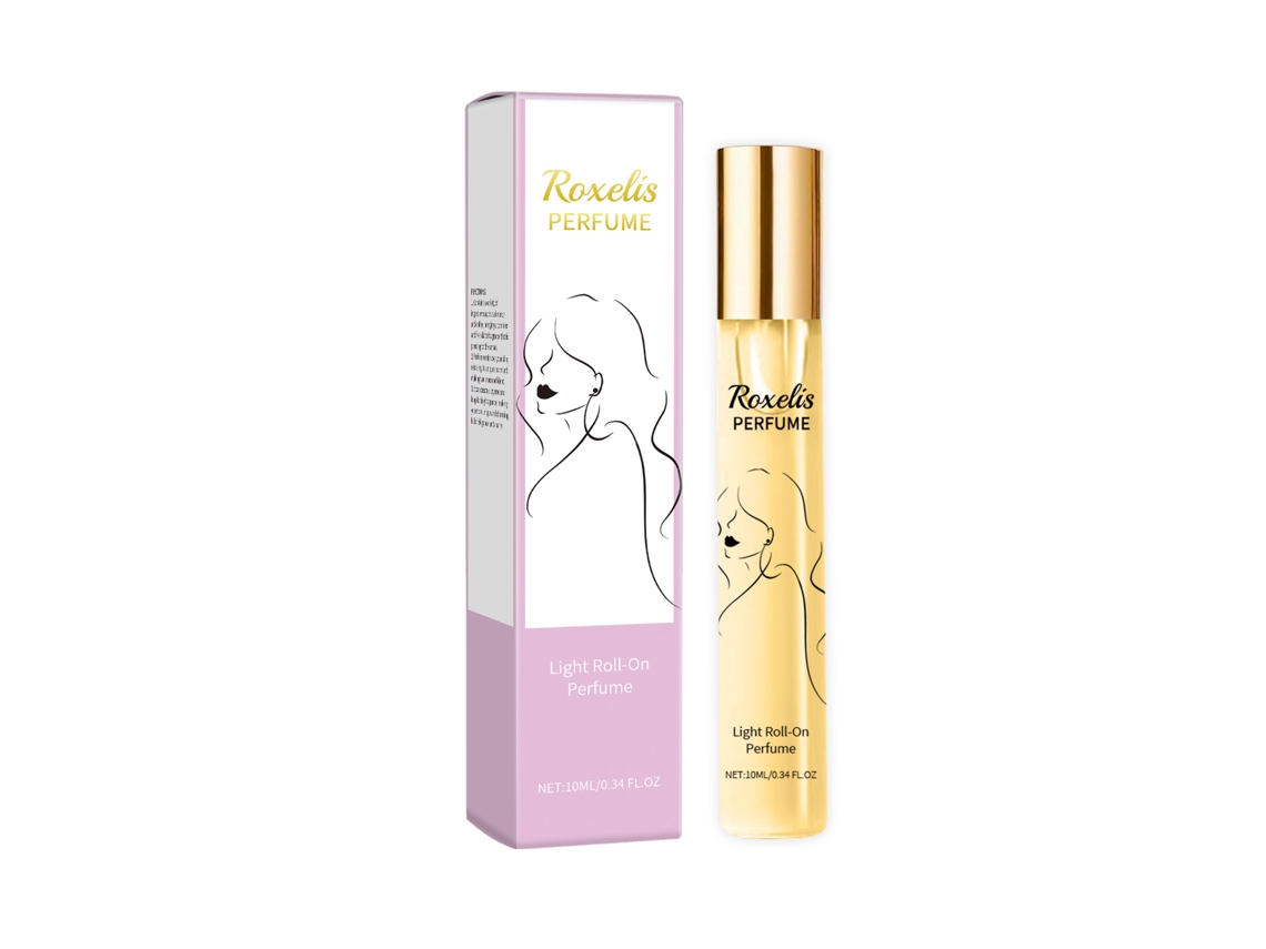 Perfume en roll-on con fragancia ligera de café con leche de almendras.