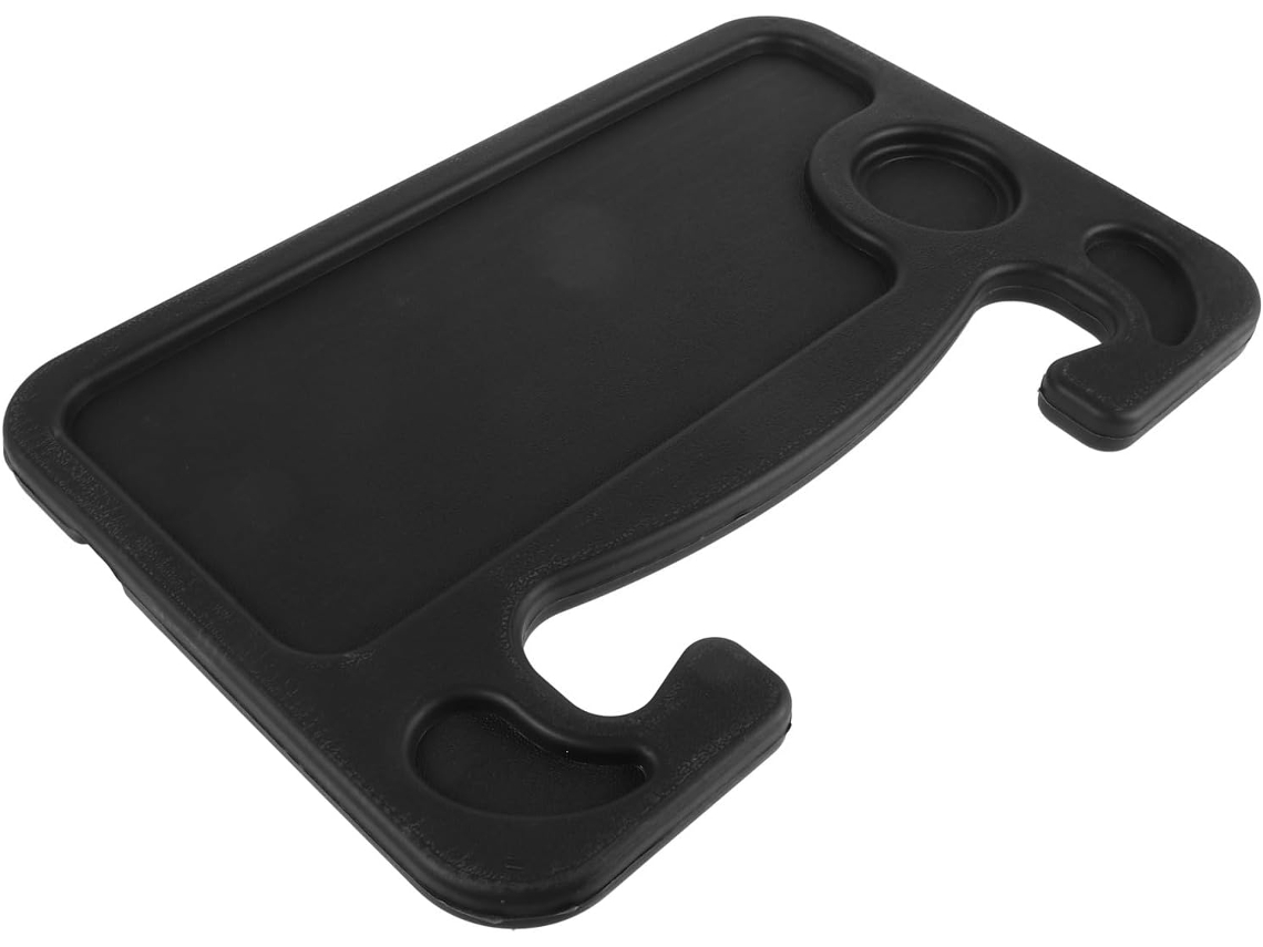 Soporte Para Botellas De Coche De Plástico Negro, De Doble Cara, Compacto Y Portátil.