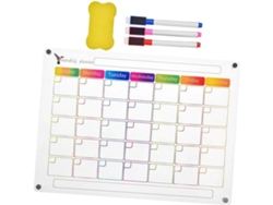 Calendario Magnético Para Nevera, Pizarra Blanca, Planificador Mensual Con Bolígrafos.