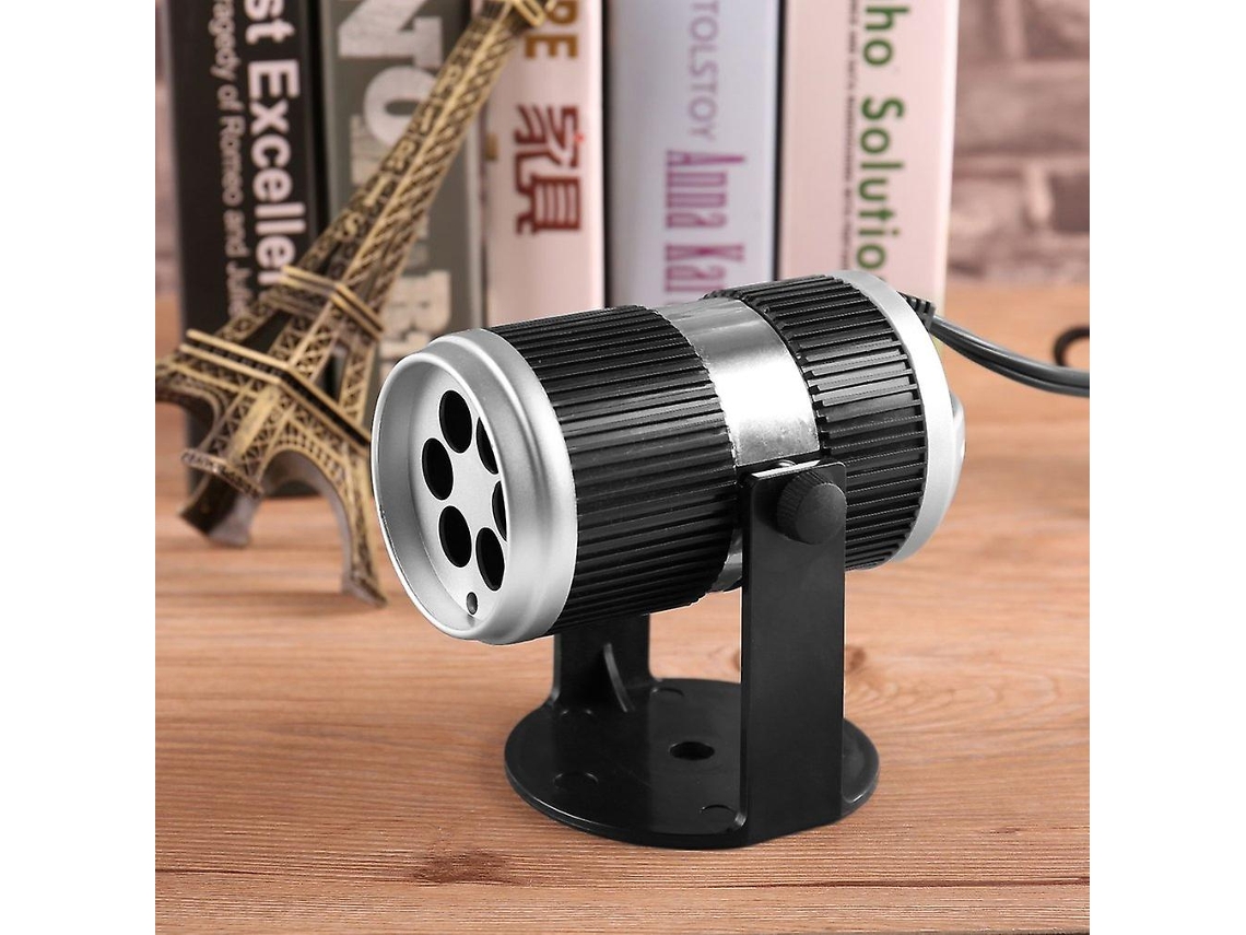 Tarjeta de 4W ranura LED Proyector de Halloween bombilla de luz de control de voz Control de velocidad SLD