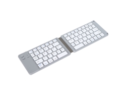 Teclado Mini Inalámbrico Portátil Plegable Blanco