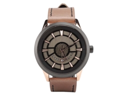 Reloj De Moda Para Hombre Con Correa De Piel Sintética, Movimiento De Cuarzo, Resistente Al Agua Y Calendario.