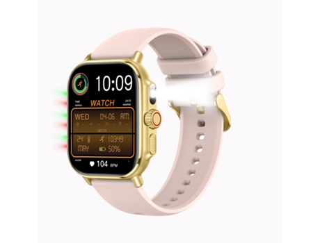 Smart Watch I120 1,95 pulgadas Monitoreo de salud de llamadas Bluetooth Más de 100 modos deportivos IP76 a prueba de agua - Oro CHRONUS