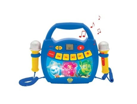Instrumento Musical LEXIBOOK Paw Patrol Karaoke Portátil Reproductor de Música (Edad Mínima Recomendada: 3 años)