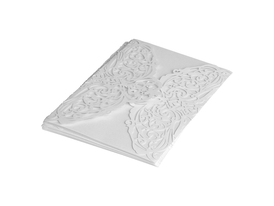 Juego de 10 tarjetas de invitación de boda personalizadas con grabado de estilo europeo para bodas y eventos corporativos (3)