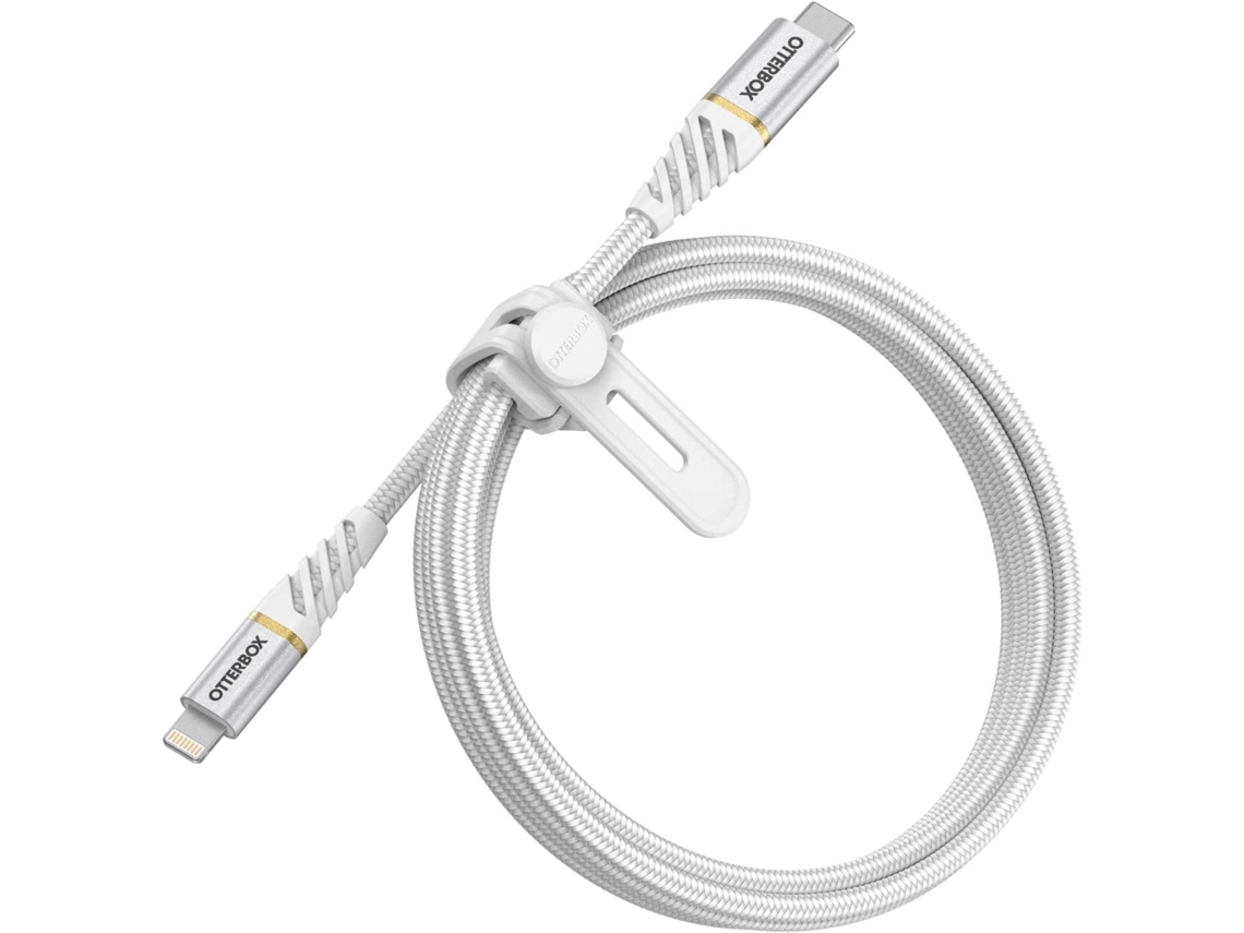 OtterBox Cavo Premium Intrecciato USB-C a Lightning per Iphone Ipad 1M Bianco