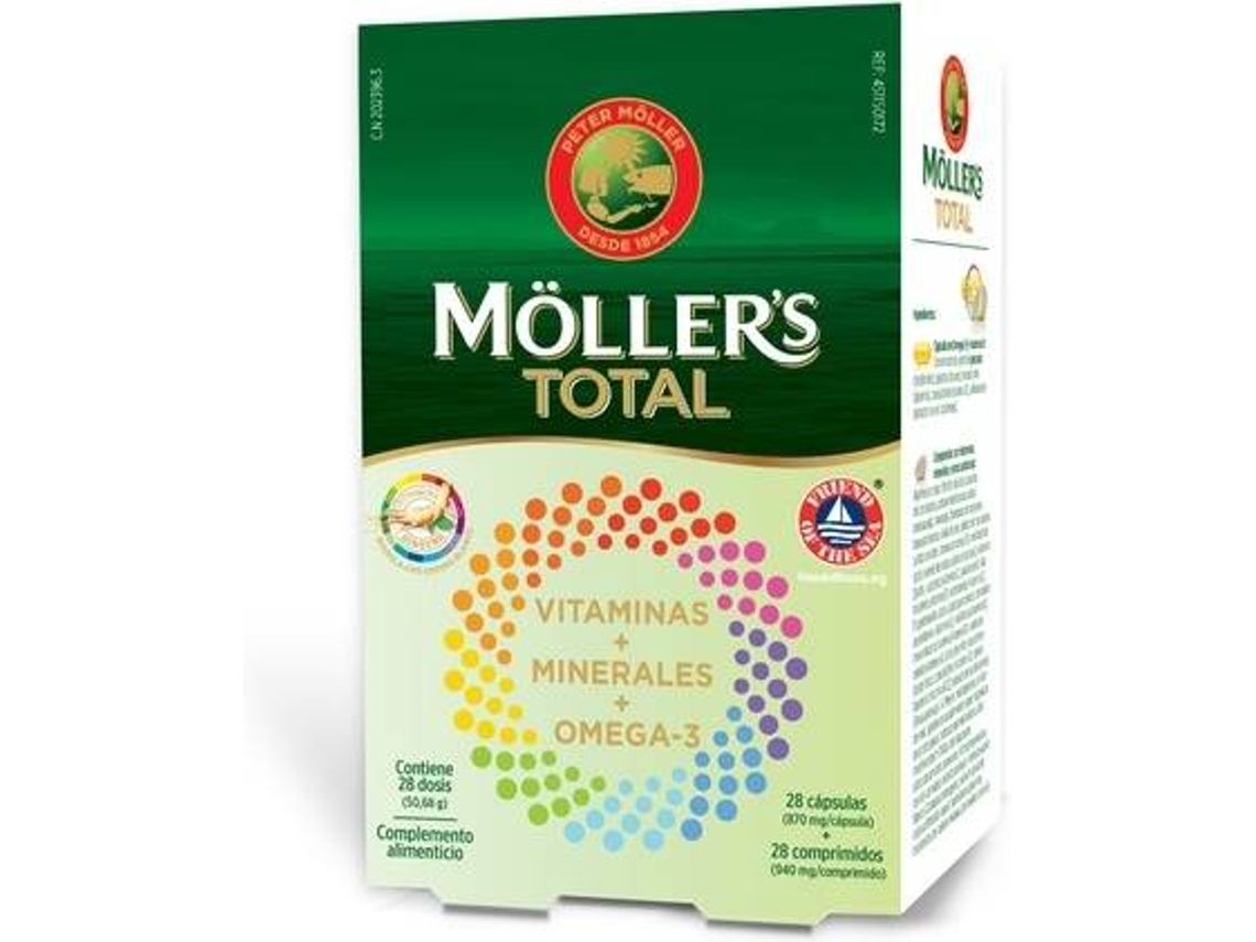 Complemento Alimentar MÖLLER'S Total De Möller (28 cápsulas)