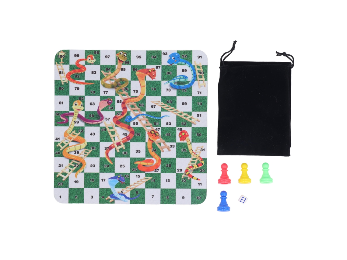2026-juego De Ajedrez Plegable De Plástico 24cm Con Piezas Y Bolsa De Transporte Portátil Para Niños