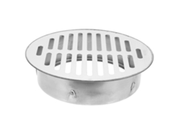 Tapa Redonda De Acero Inoxidable Para Desagüe De Suelo, Apta Para Uso Exterior En Jardines.