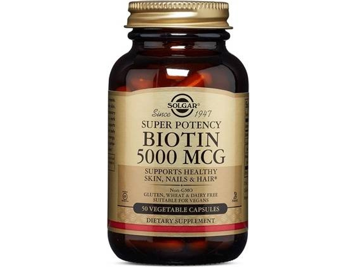 Complemento Alimentar SOLGAR Biotina Vegetal (50 cápsulas)