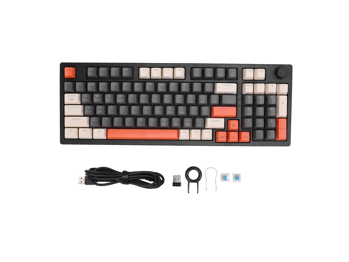 Teclado mecánico inalámbrico RGB para juegos