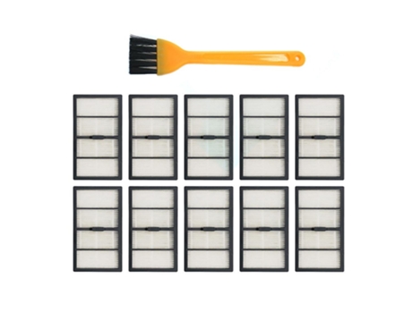 Filtro hepa para irobot roomba s9+ (10 filtros + 1 escova de limpeza)
