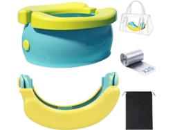 Inodoro Plegable Portátil Para Niños Yq-892 Verde/amarillo Szsmart