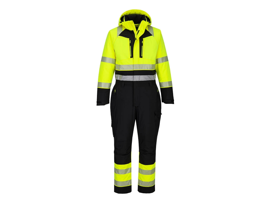 Mono De Trabajo Alta Visibilidad Invierno Dx4 | Térmico Amarillo/negro / M