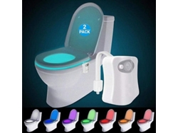 Luz Nocturna Para Inodoro 2 Pack, Sensor De Movimiento Led, Para Adultos Y Niños