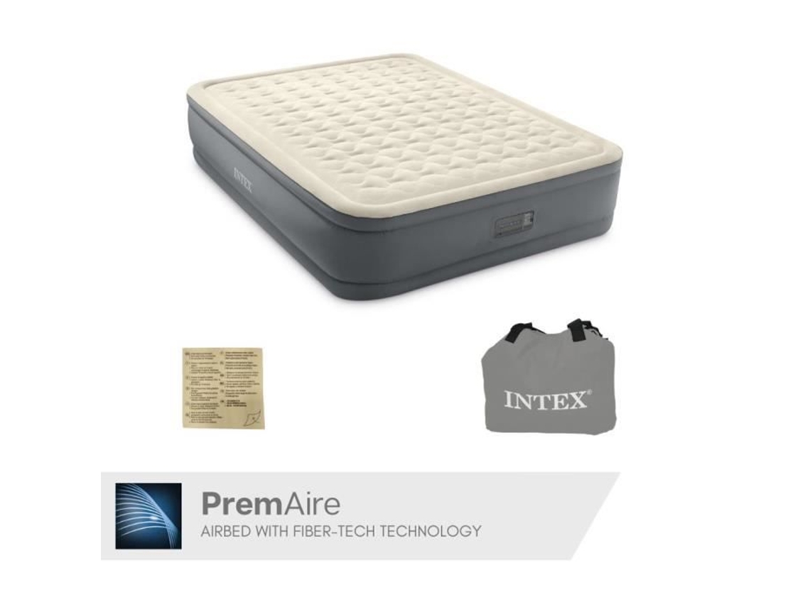 Colchón hinchable 2 plazas PremAire II Fiber Tech - Intex