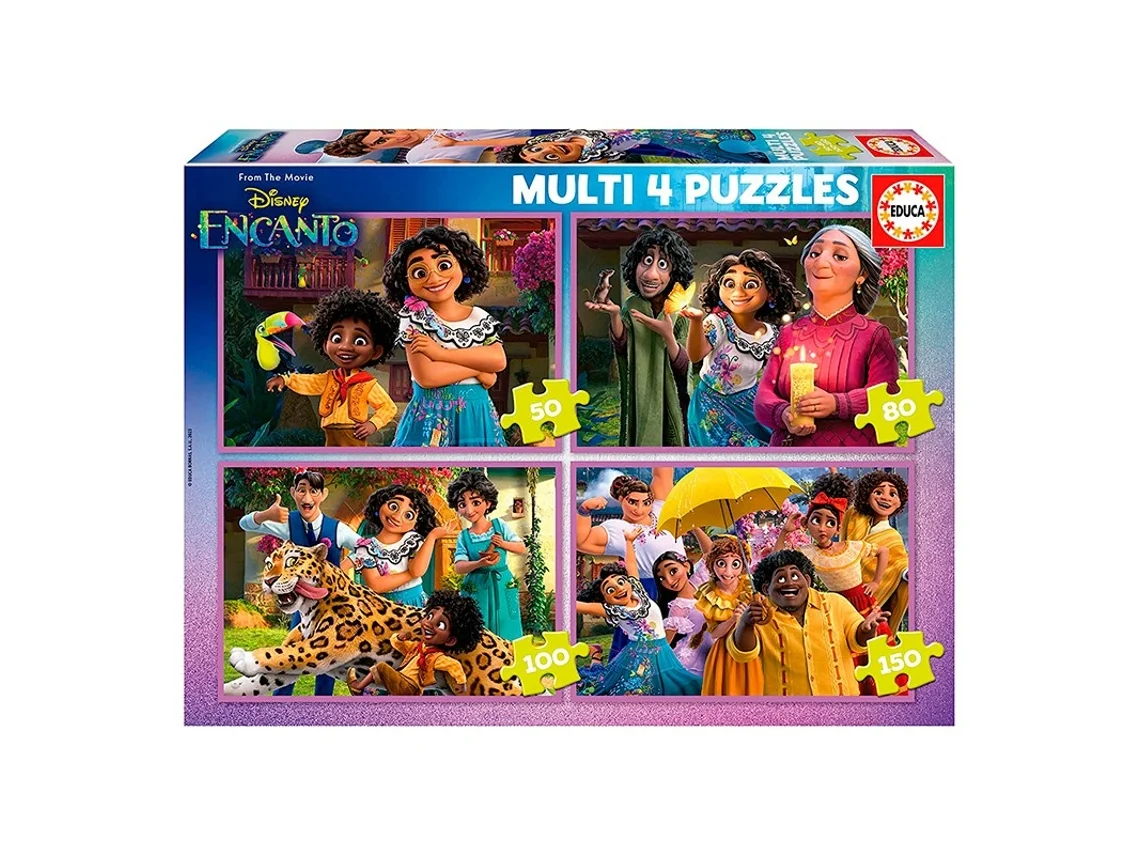 Rompecabezas múltiple 4 en 1 50P+
