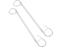 Elemento Calefactor De Tubo De Cuarzo Inoomp, 2 Piezas, 23 Cm, Con Superficie Mate Y Cable, Repuesto Para