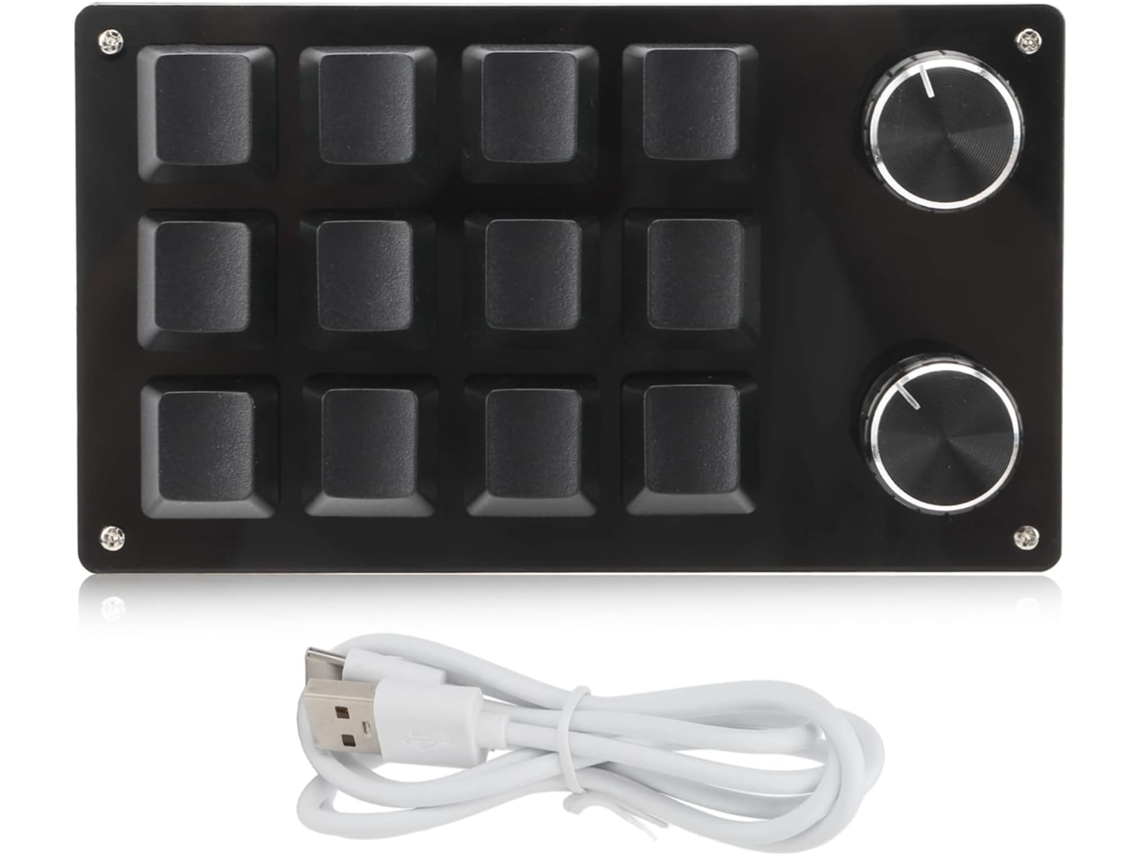 Mini Teclado Mecánico Multifunción Programable De 12 Teclas Con Macros