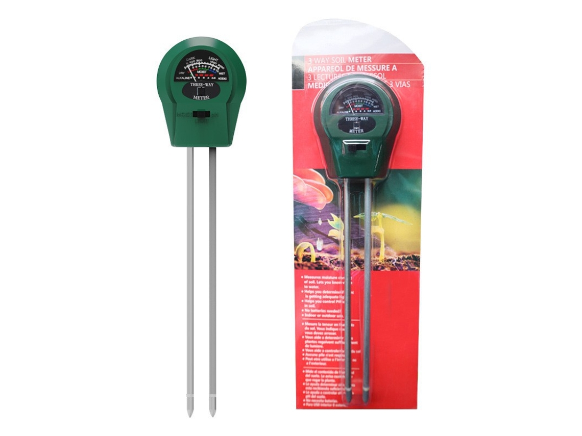 Medidor De Suelo Portátil 3 En 1 — Medidor De Tierra Para Jardines Con Gran Pantalla Digital, Ideal Para Invernaderos Y Plantas En Maceta.
