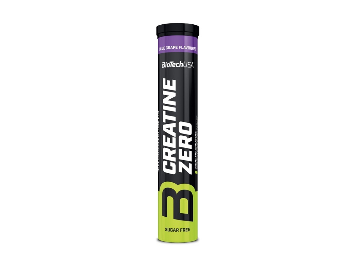 Creatina Zero Efervescente Uva Azul 18 Comprimidos Biotechusa BIOTECH USA
