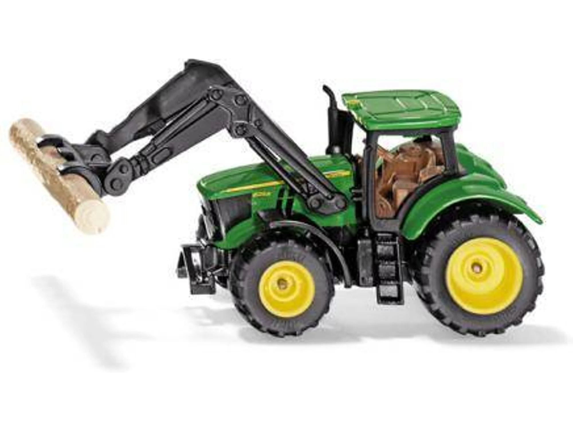 Vehículo SIKU Tractor John Deere con Pinza para Troncos