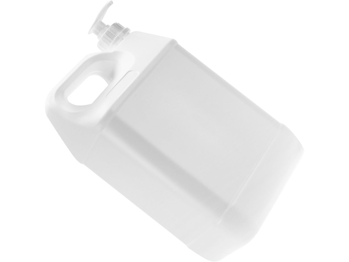 Dispensador De Detergente Líquido Para Ropa Ciieeo De 4 Litros Recargable En Plástico Blanco Con Bomba, Acabado Impecable Y