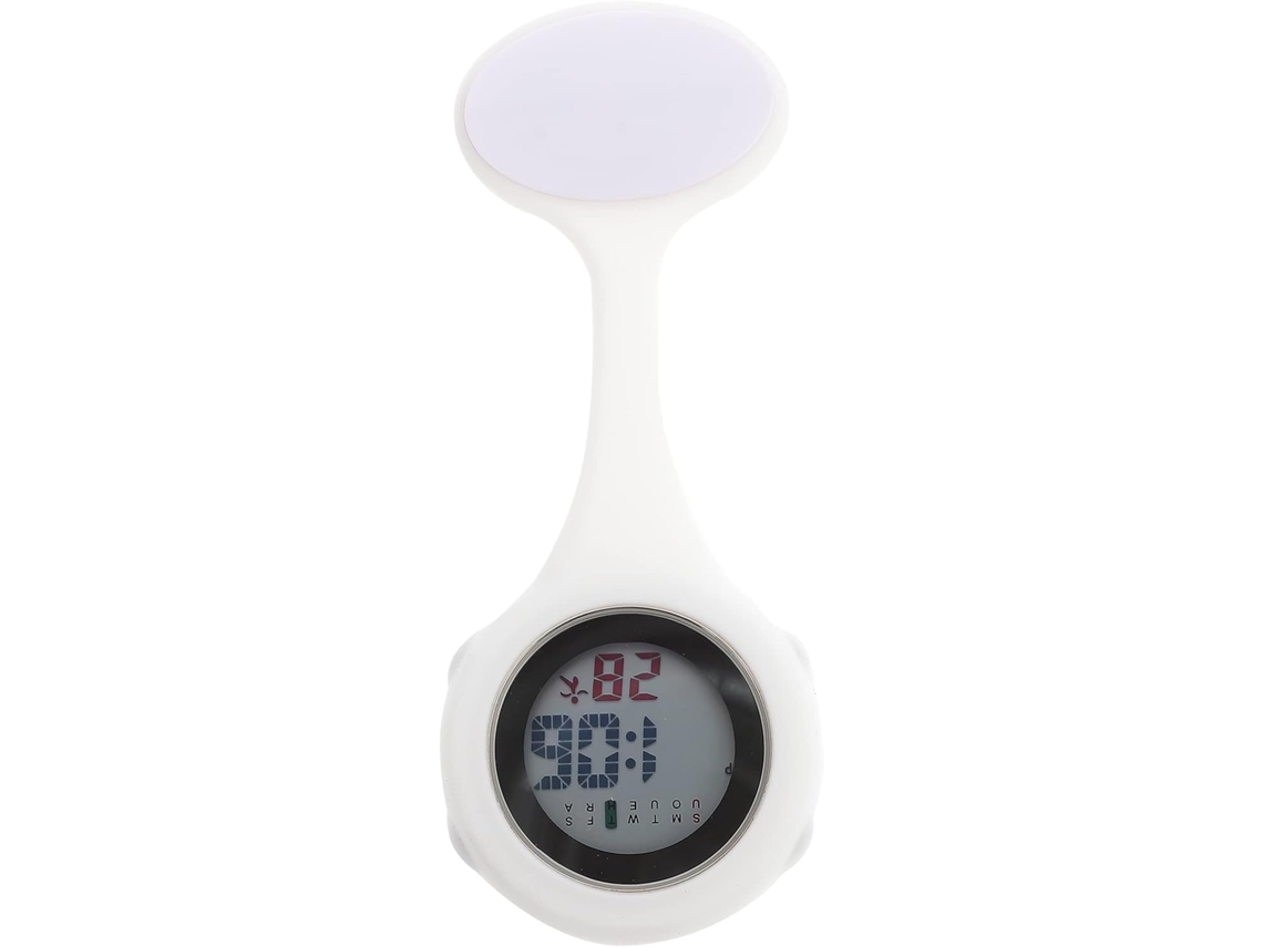 Reloj Enfermería Diseño Bolsillo Silicona Blanco Multifuncional Fecha Estilo Sencillo Sofisticado Adecuado