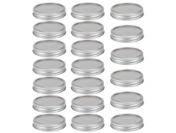 Tapones De Acero Inoxidable Para Botellas, Tipo Individual, Sellado Para Almacenamiento, Especias, Miel, 20 Unidades, 86 Mm, Plateado