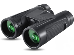 Binoculares compactos 12x50 HD Bak4 Prism FMC para observación de aves, senderismo, caza, turismo, viajes, pequeños, negros, Yizhood