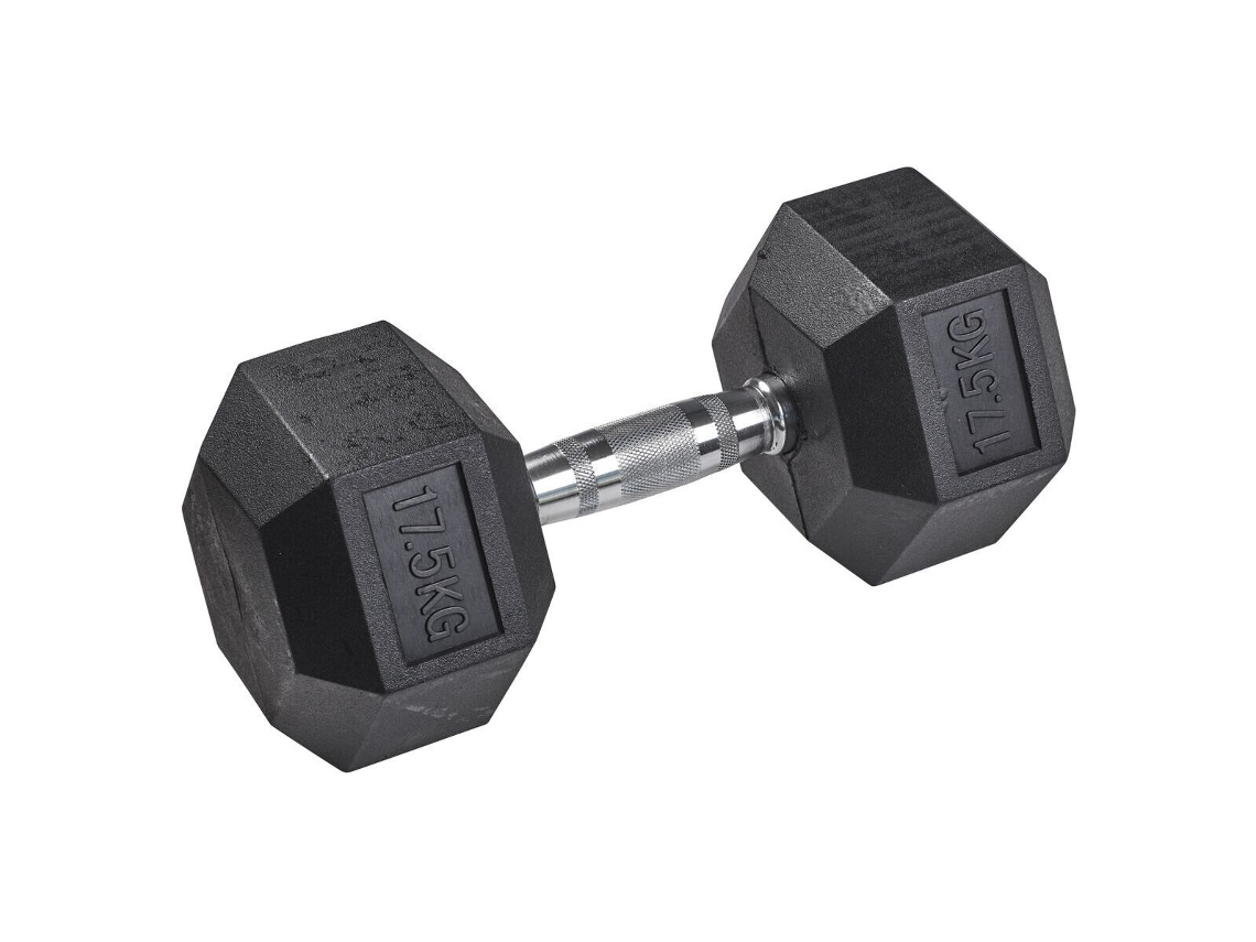 Mancuerna de goma hexagonal TANGA SPORTS