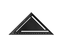 Regla Triangular De Aleación De Aluminio Para Carpintería Con Protector Industrial 0~90° 300 Mm 1 Mm