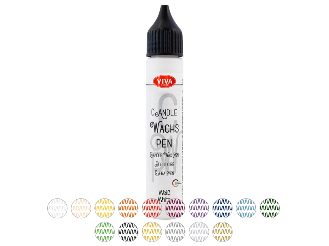 Bolígrafo de Cera para Velas VIVA DECOR 28 Ml Blanco