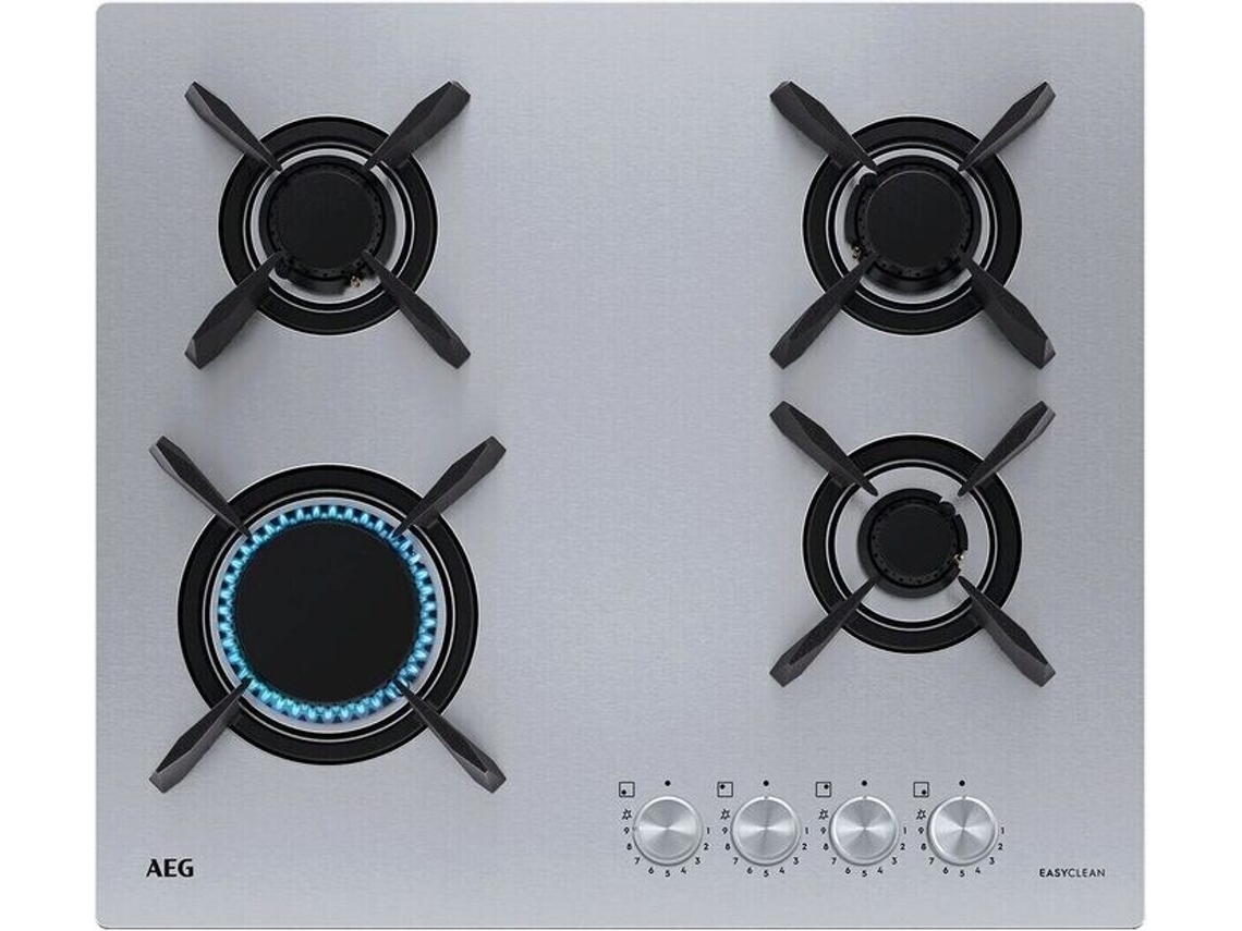 Placa de Gás AEG HGB64423UZ (Gás Natural - 60 cm - Inox)