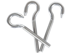 Anillos de rosca redondos con gancho M8 de acero inoxidable 304 (5 unidades)
