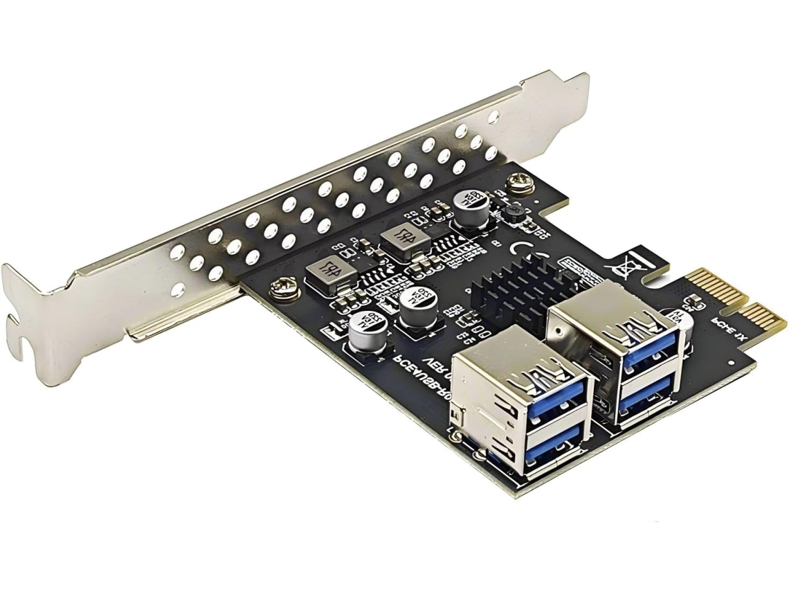 Adaptador multiplicador PCIe de 5 Gbps USB 3.2 Gen1 USB 3.0 para añadir a tu dispositivo. SFUSHOS