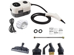 Limpiador A Vapor Con Pantalla Táctil De 2500 W, Gran Capacidad De 1000 Ml, Con 5 Boquillas Diferentes (blanco) Chrui