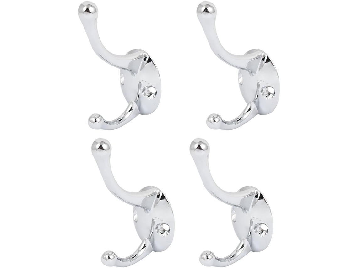 Colgador De Pared Cromado Con Doble Gancho, Ropa, Toalla (0dfc4f516eb4a8e063401d58bc7232f8)