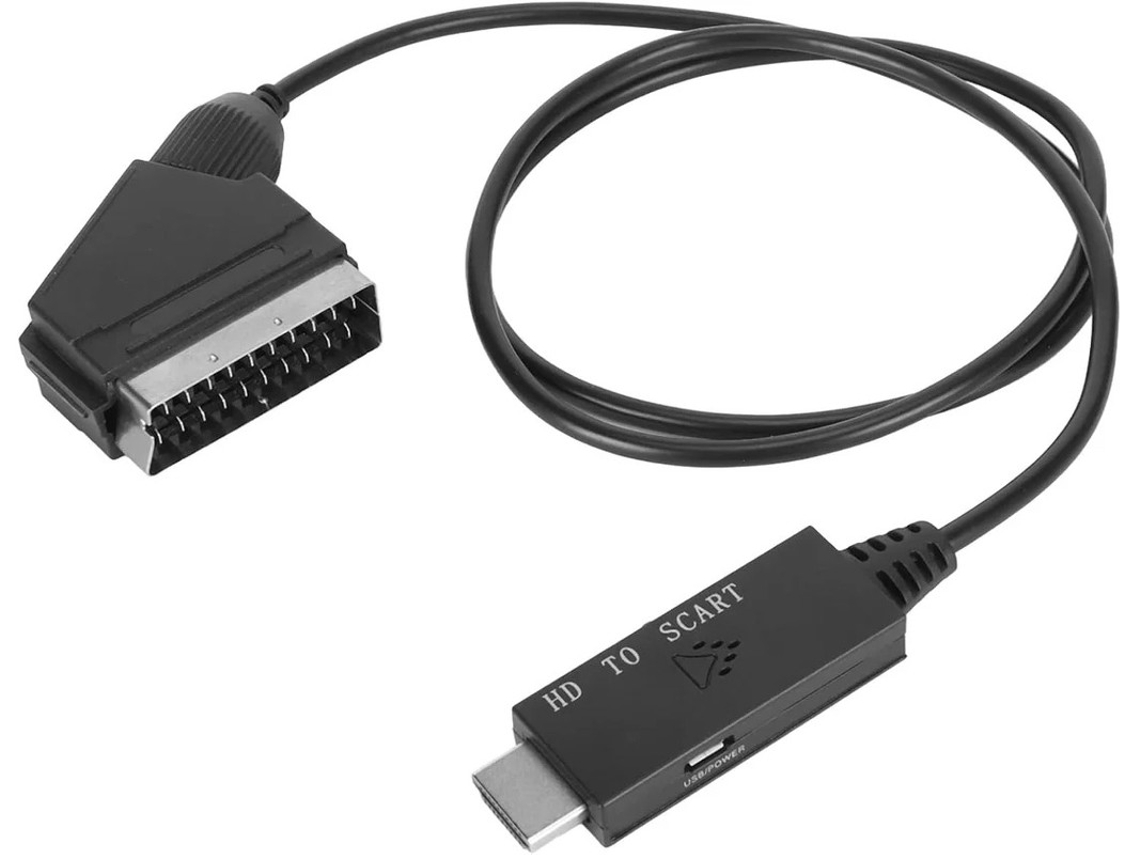 Adaptador HDMI a conector europeo compatible con TV, VHS, VCR y grabadora de DVD Yizhood