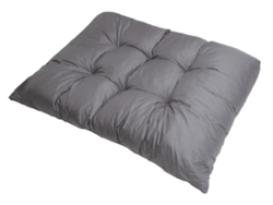 Cojín palet 120x80cm cojín del asiento europalets cojín de suelo infantil cojín de paleta de exterior gris SETGARDEN