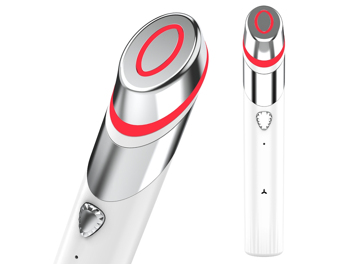 Dispositivo de belleza para minimizar poros con EMS para el rejuvenecimiento de la piel con luz azul de microcorriente, 5 niveles MDUG (blanco)