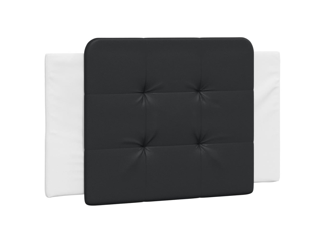 Cojín de noche Zadar en piel sintética blanca y negra EXCLUSIVA DE LA CASA (80 cm)