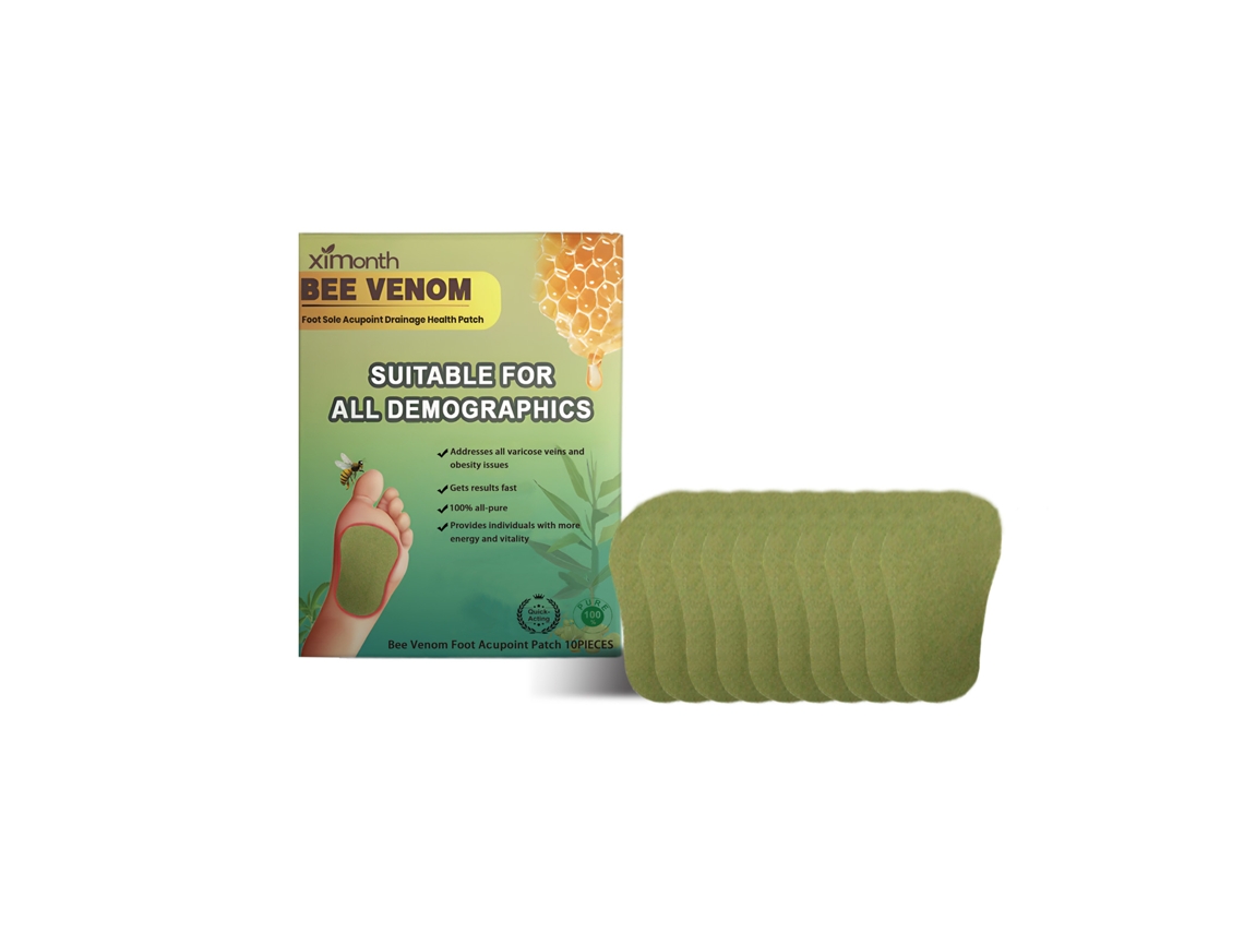 Parche para el cuidado de los pies con veneno de abeja