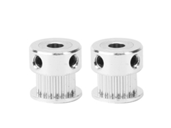 Polia Síncrona 20 Dentes 5mm Buraco Interno Alumínio Acessório Impressora 3d 2 Peças