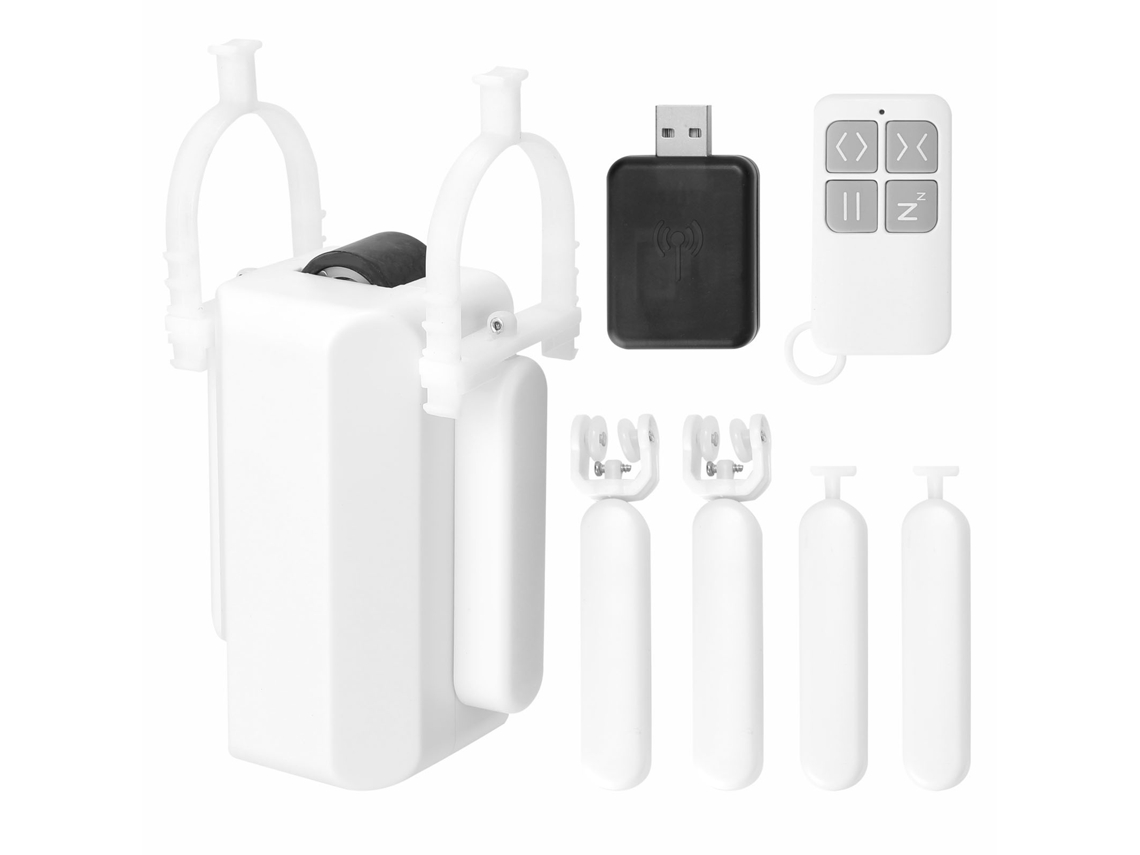 Motor Eléctrico Inteligente Para Cortinas Tuya Con Wifi, Control Por Aplicación Y Voz, Compatible Con Alexa.