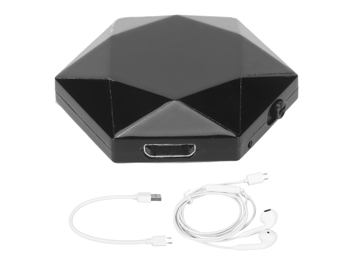 Minigrabadora De Voz Hd Activada Por Voz Con Cancelación De Ruido Y Reproducción De Mp3, 16 Gb, Negra