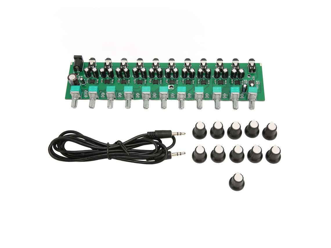 Amplificador De Auriculares Estéreo Multifuncional De 10 Canales, 1 Entrada, 10 Salidas, Divisor Dc12-24v