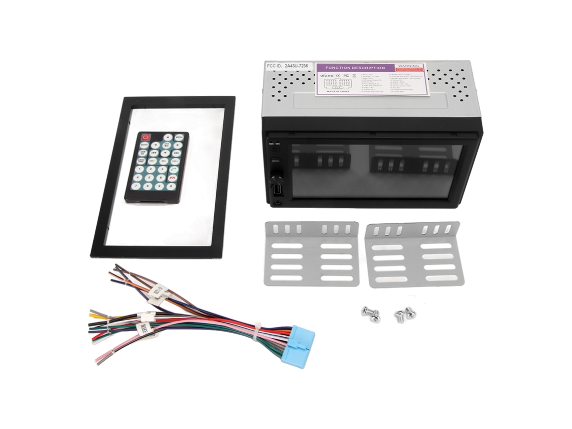 Reproductor multimedia para coche con pantalla táctil de 6,2 pulgadas, Bluetooth, doble DIN, radio estéreo para coche, compatible con Mirror Link, reproductor MP5