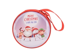 KOFIHETY Cartera Redonda Mini de Navidad para Niña, Monedero Bonito y Moderno con Cremallera